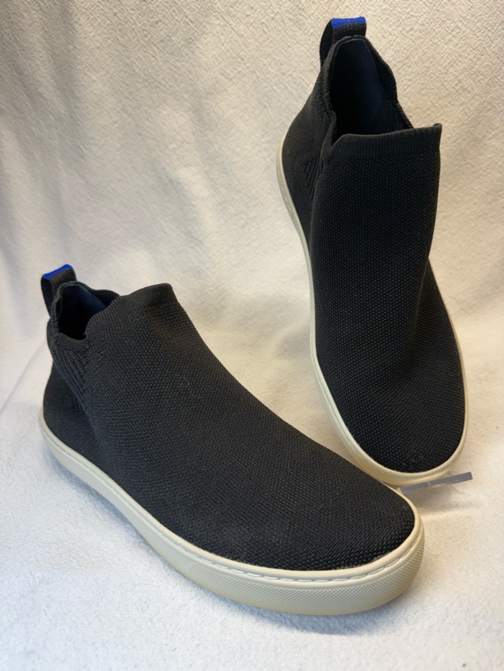 !!!SOLD!!!    Rothy’s “The Chelsea” Black Knit Ankle Boots Old Money Style Machi
